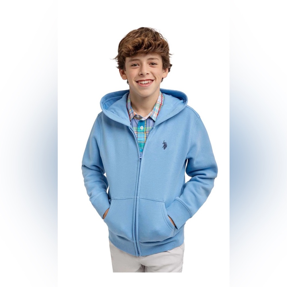 Kids’ Blue Zip-up Jacket with Hood! NWT! Size XS!